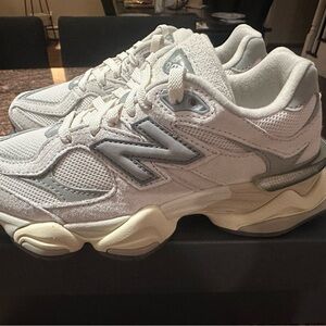 New Balance Women's Cream and Gray Sneakers